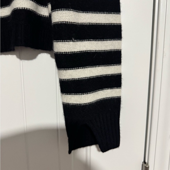 Anthropologie Monochrome Striped Cardigan 100% cashmere - Picture 5 of 8